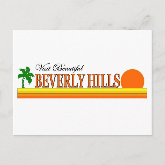 Postal Visite Beautiful Beverly Hills, California (Anverso)