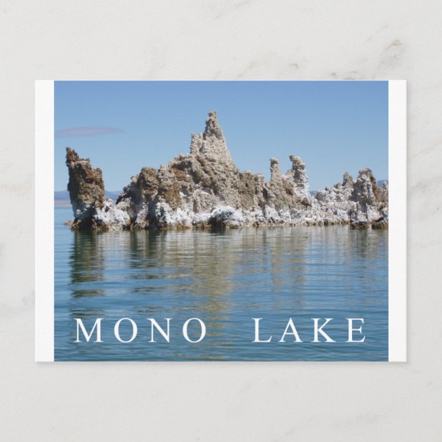 Postal Visite el lago Mono (Anverso)