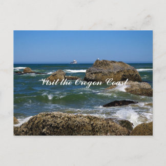 Postal Visite la costa de Oregón