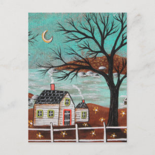 Postal Víspera De Verano Junto Al Lago