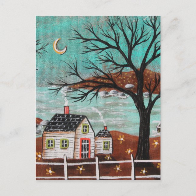 Postal Víspera De Verano Junto Al Lago (Anverso)