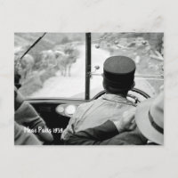 Vista a través de la ventana francesa de bus 1939 