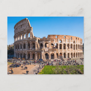 Postal Vista aérea Coliseo Roma Italia