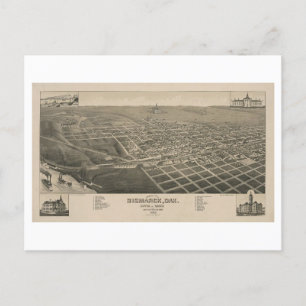 Postal Vista aérea de Bismarck, Dakota del Norte