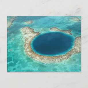 Postal Vista aérea de Blue Hole, anclada en velero