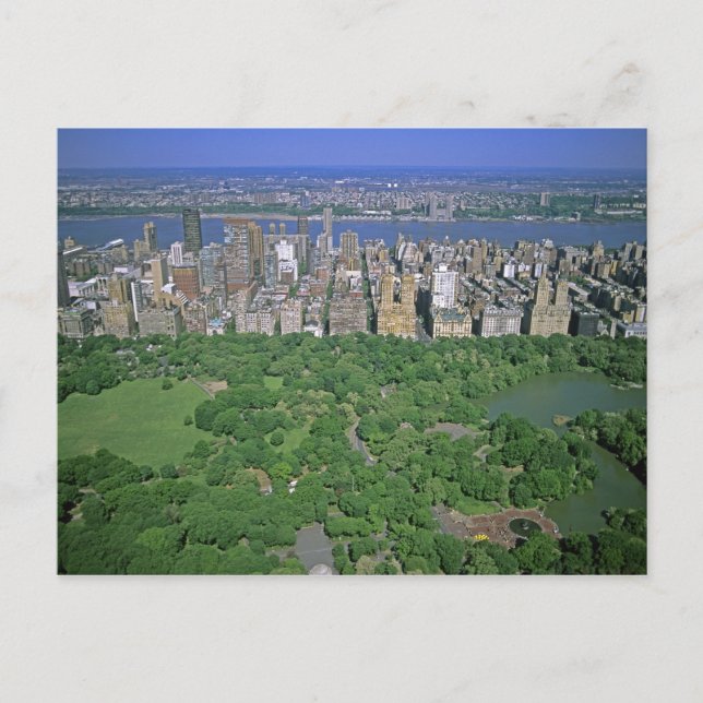 Postal Vista aérea de Central Park y el lado oeste (Anverso)