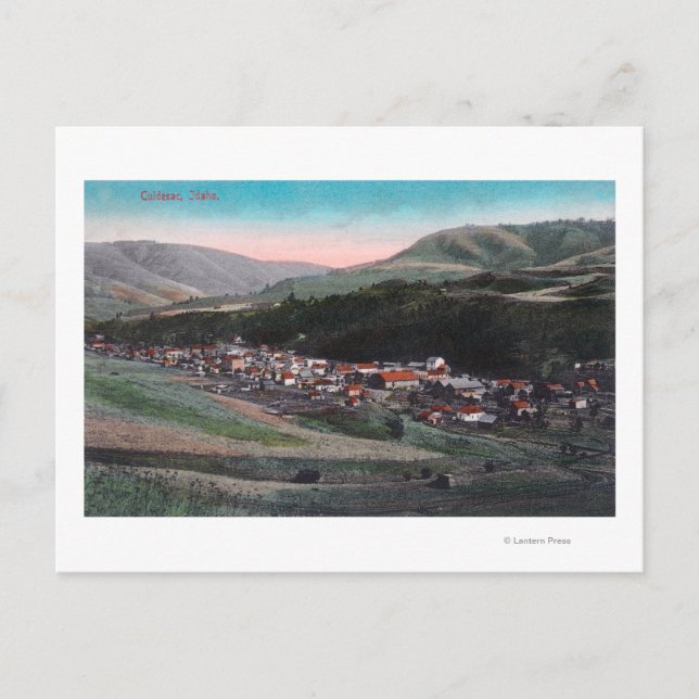 Postal Vista aérea de CityCuldesac, ID (Anverso)