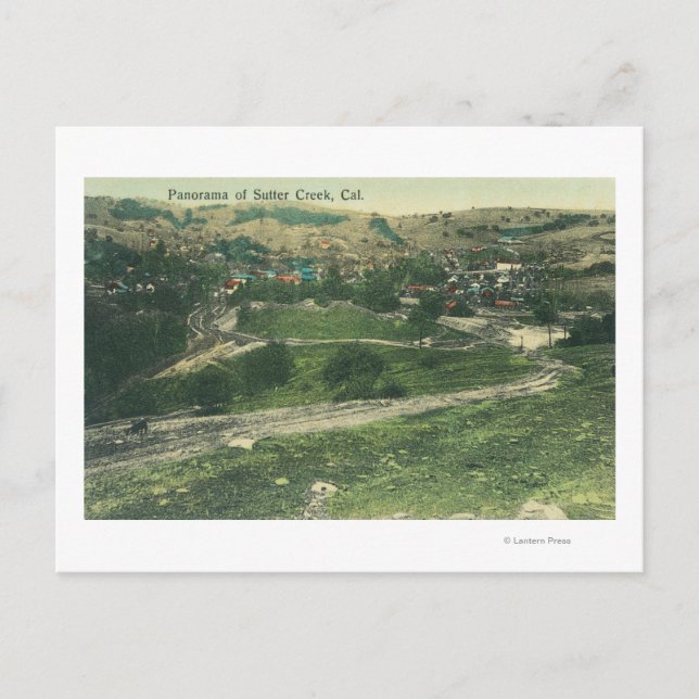 Postal Vista aérea de CitySutter Creek, CA (Anverso)
