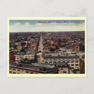 Postal Vista aérea de Detroit c1915