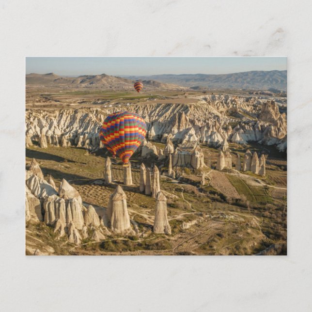 Postal Vista aérea de globos aerostáticos, Capadocia 2 (Anverso)