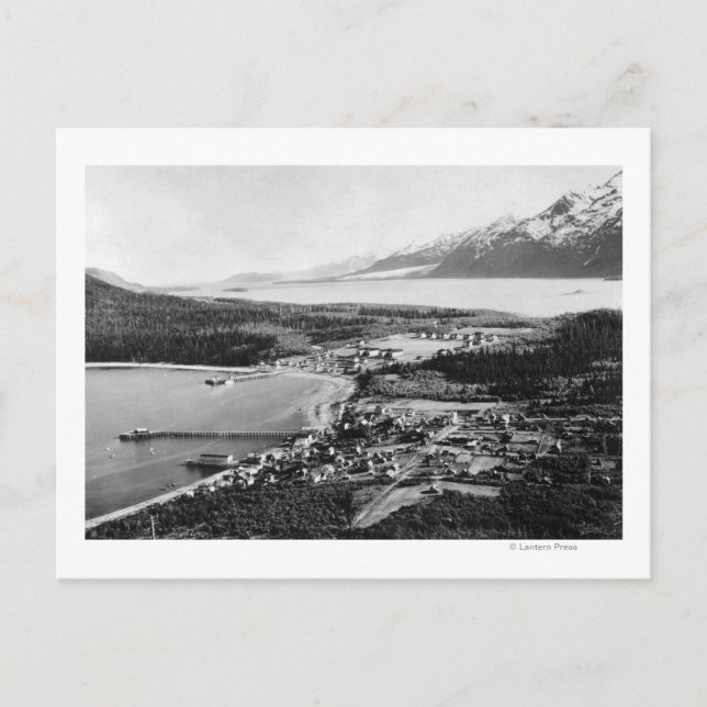 Postal Vista aérea de Haines, Alaska (Anverso)