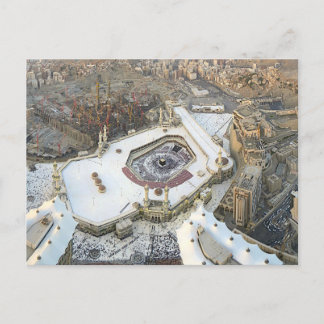 Postal Vista aérea de Kaaba, Masjid al-Haram y La Meca