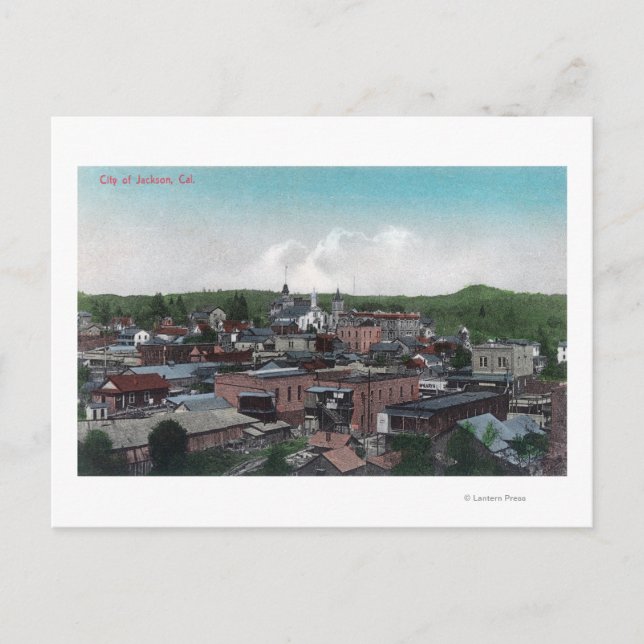 Postal Vista aérea de la ciudad # 2Jackson, CA (Anverso)