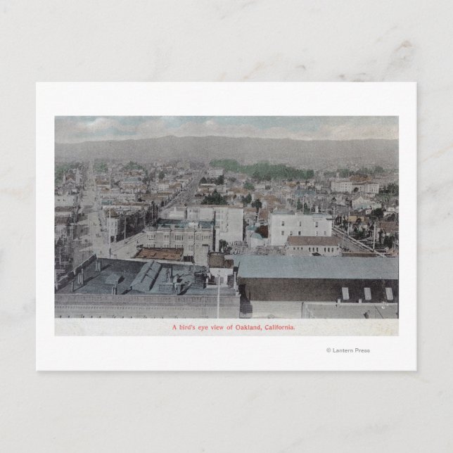 Postal Vista aérea de la ciudad # 2Oakland, CA (Anverso)