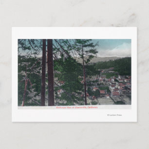 Postal Vista aérea de la ciudad de Guerneville, CA