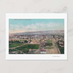 Postal Vista aérea de la ciudad de Pocatello, ID