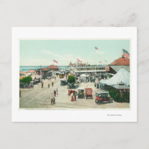 Postal Vista aérea de la ciudad de tiendas de campaña y l