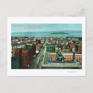 Postal Vista aérea de la ciudad desde el edificio de llam