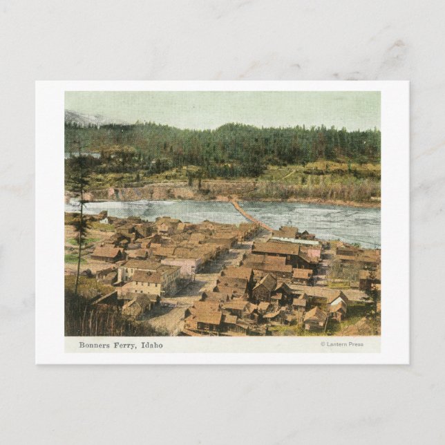 Postal Vista aérea de la ciudad y el río (Anverso)