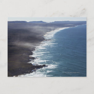 Postal Vista aérea de la costa cercana al cabo Infanta,