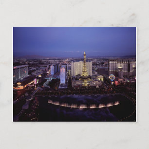 Postal Vista aérea de la franja de Las Vegas Casino Ciuda