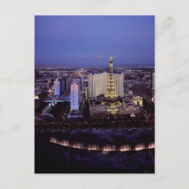 Postal Vista aérea de la franja de Las Vegas Ciudad de ju