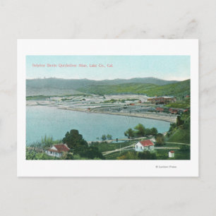 Postal Vista aérea de la mina de plata rápida de los banc