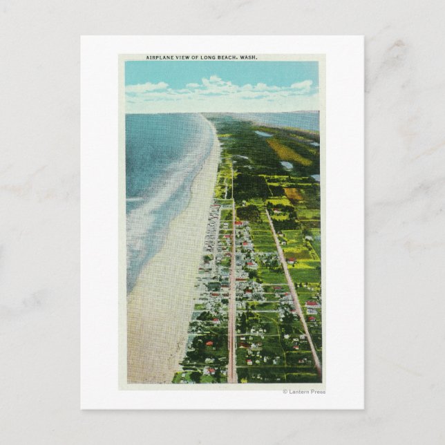 Postal Vista aérea de la playa (Anverso)