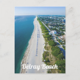 Postal Vista aérea de la playa de Delray Beach Florida