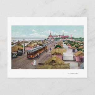 Postal Vista aérea de la playa de Tent CityCoronado, CA