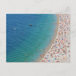 Postal Vista aérea de la playa en Niza, Francia