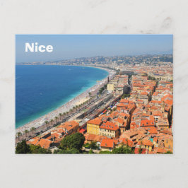 Postal Vista aérea de la Riviera Francesa en Niza, Franci