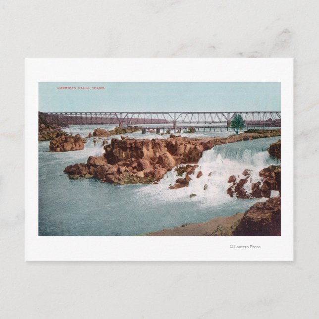 Postal Vista aérea de las cataratas y el puente (Anverso)