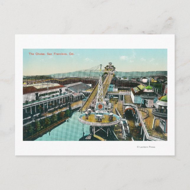 Postal Vista aérea de las Chutes (Anverso)