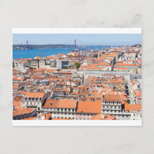 Postal Vista aérea de Lisboa, Portugal