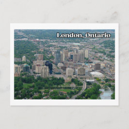 Postal Vista aérea de Londres Ontario centro