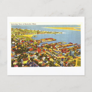 Postal Vista aérea de Nantucket, Massachusetts,