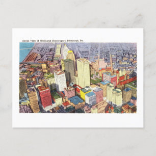 Postal Vista aérea de Pittsburgh