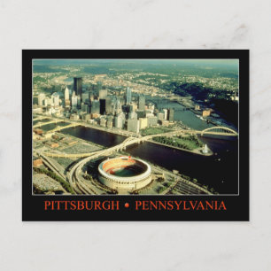 Postal Vista aérea de Pittsburgh, Pennsylvania