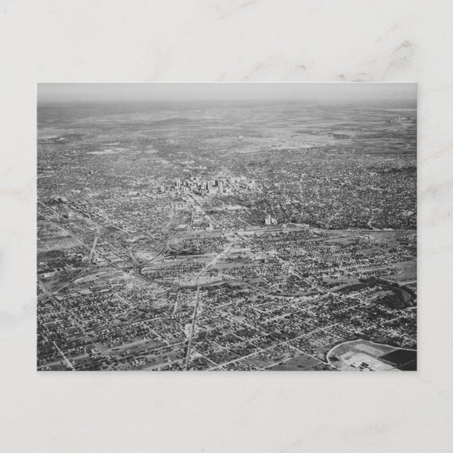 Postal Vista aérea de San Antonio, 1939 (Anverso)