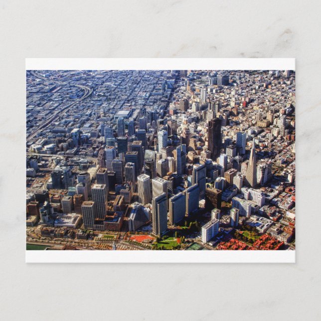 Postal Vista aérea de San Francisco (Anverso)