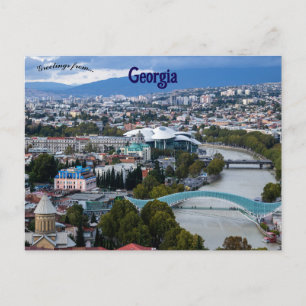 Postal Vista aérea de Tiflis Georgia