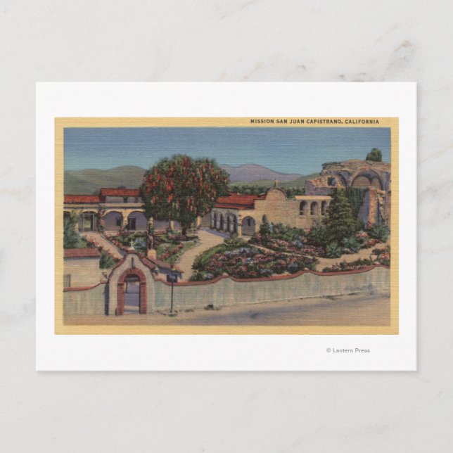 Postal Vista aérea de toda la misión (Anverso)