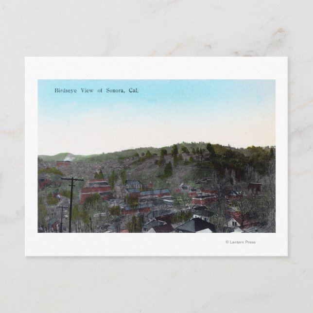 Postal Vista aérea de TownSonora, CA (Anverso)