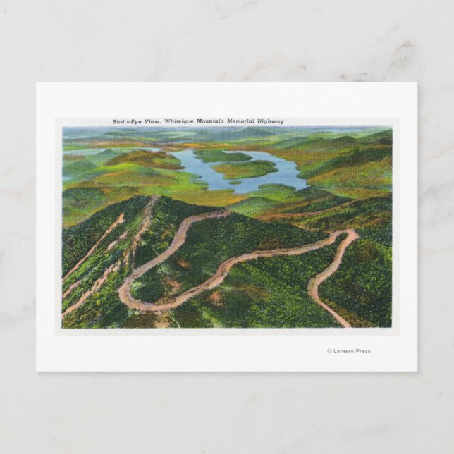 Postal Vista aérea de Whiteface Mt Memorial Hwy (Anverso)