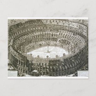 Postal Vista aérea del Coliseo de Roma desde "Views o