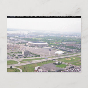 Postal Vista aérea del estadio Philadelphia PA Veterans