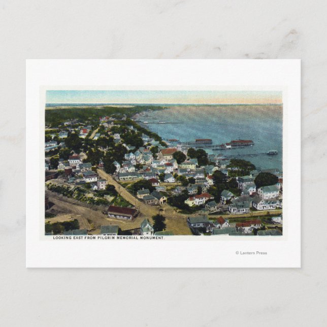 Postal Vista aérea del este de la ciudad desde el peregri (Anverso)