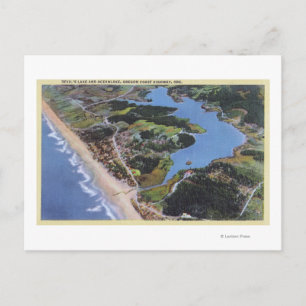 Postal Vista aérea del lago del diablo