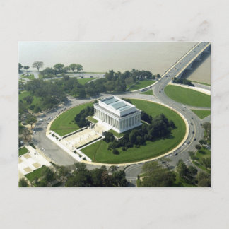Postal Vista aérea del monumento a Lincoln